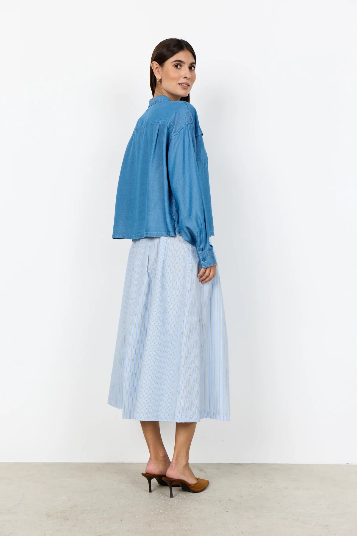 Liv Long Sleeve Crop Shirt