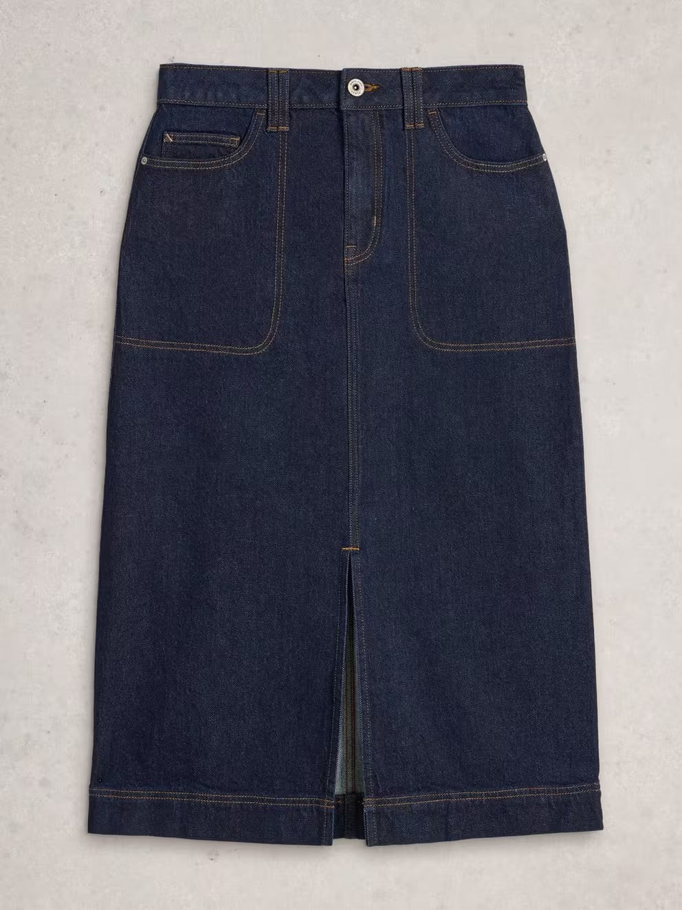 Tia Denim Midi Skirt