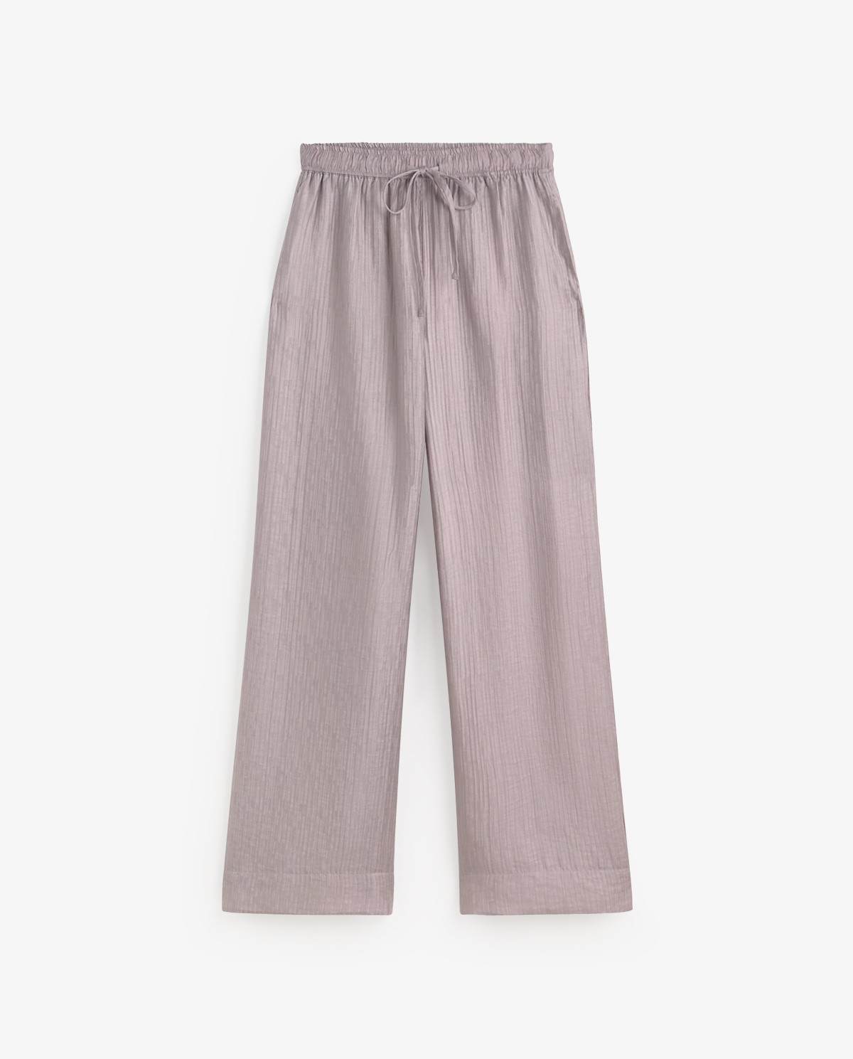 Flowy Wrinkle Effect Wide Leg Trouser