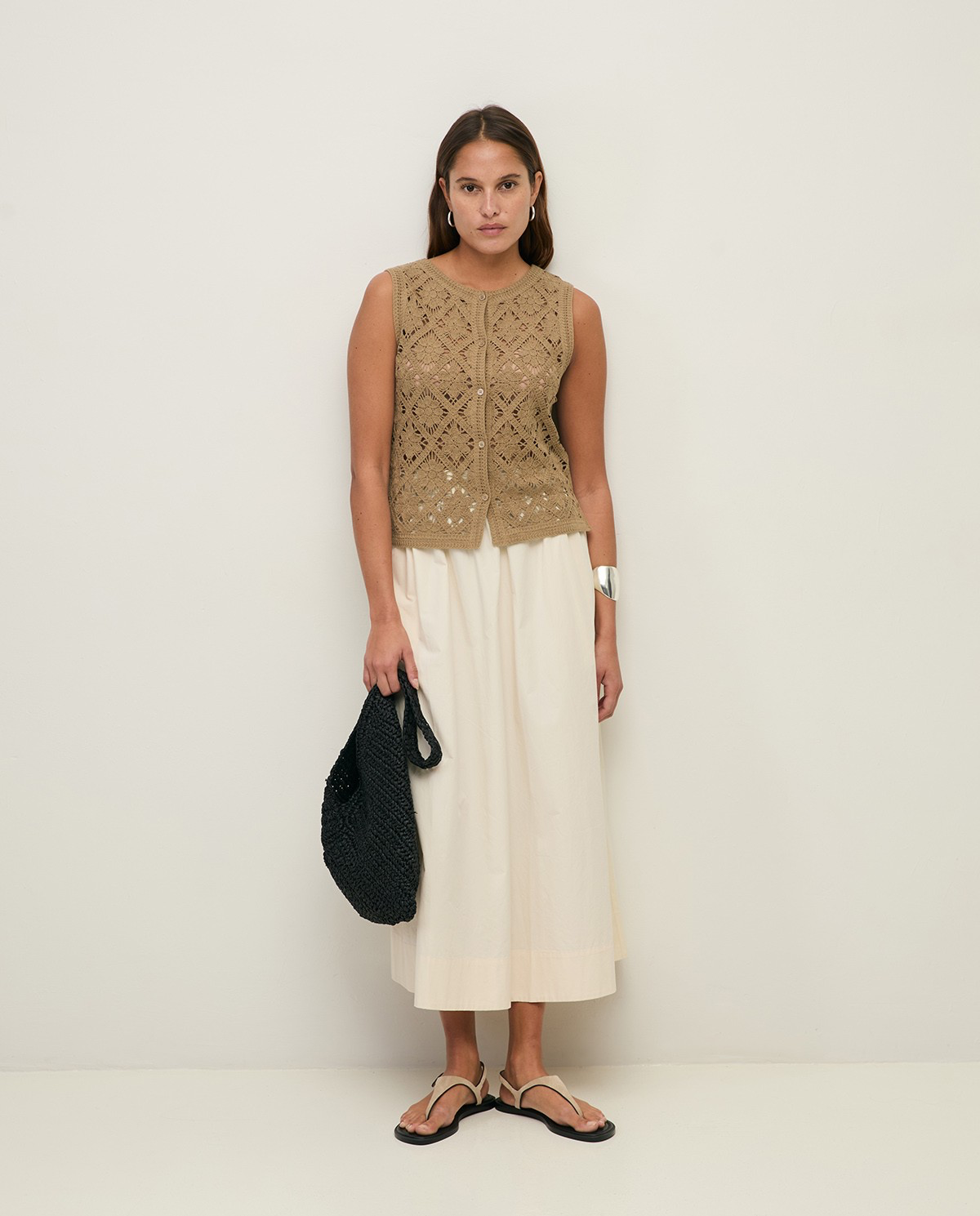 Crochet Effect knit Vest