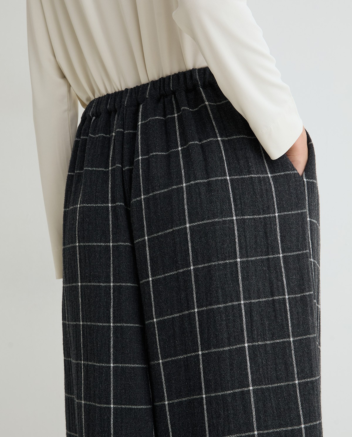 Check Balloon Trousers