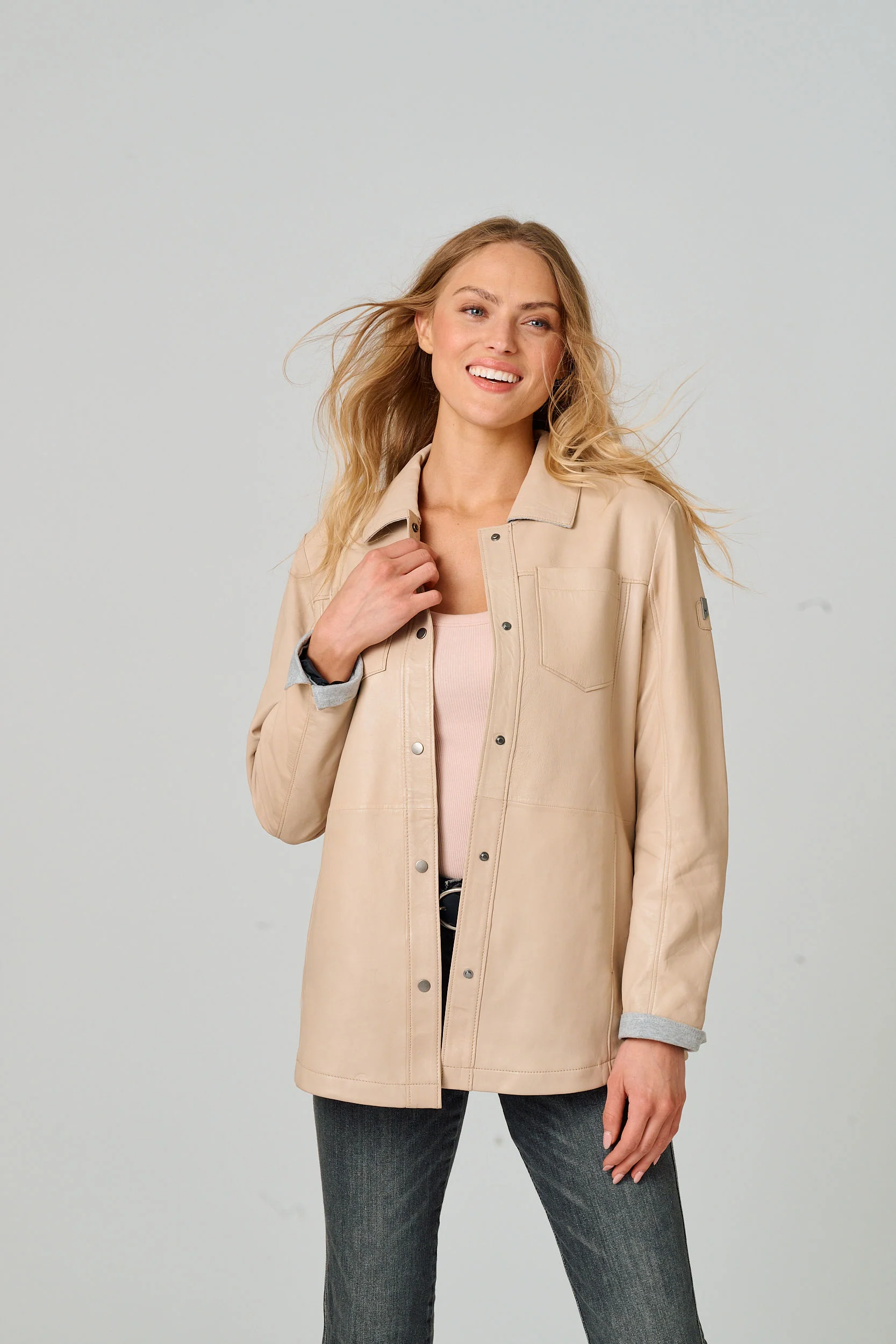 Nadya CF Leather Jacket