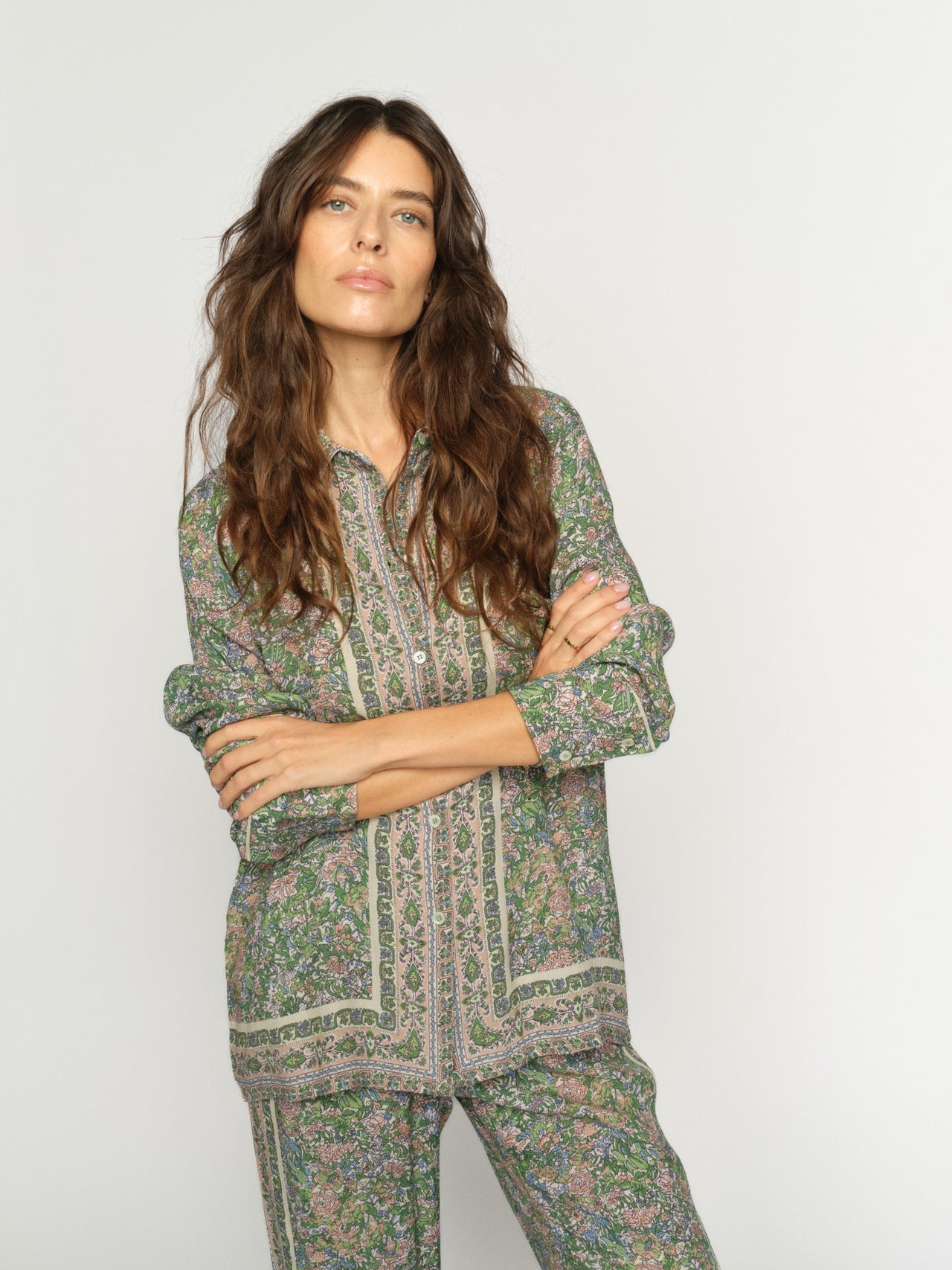 Kana Flowish Orchid Shirt