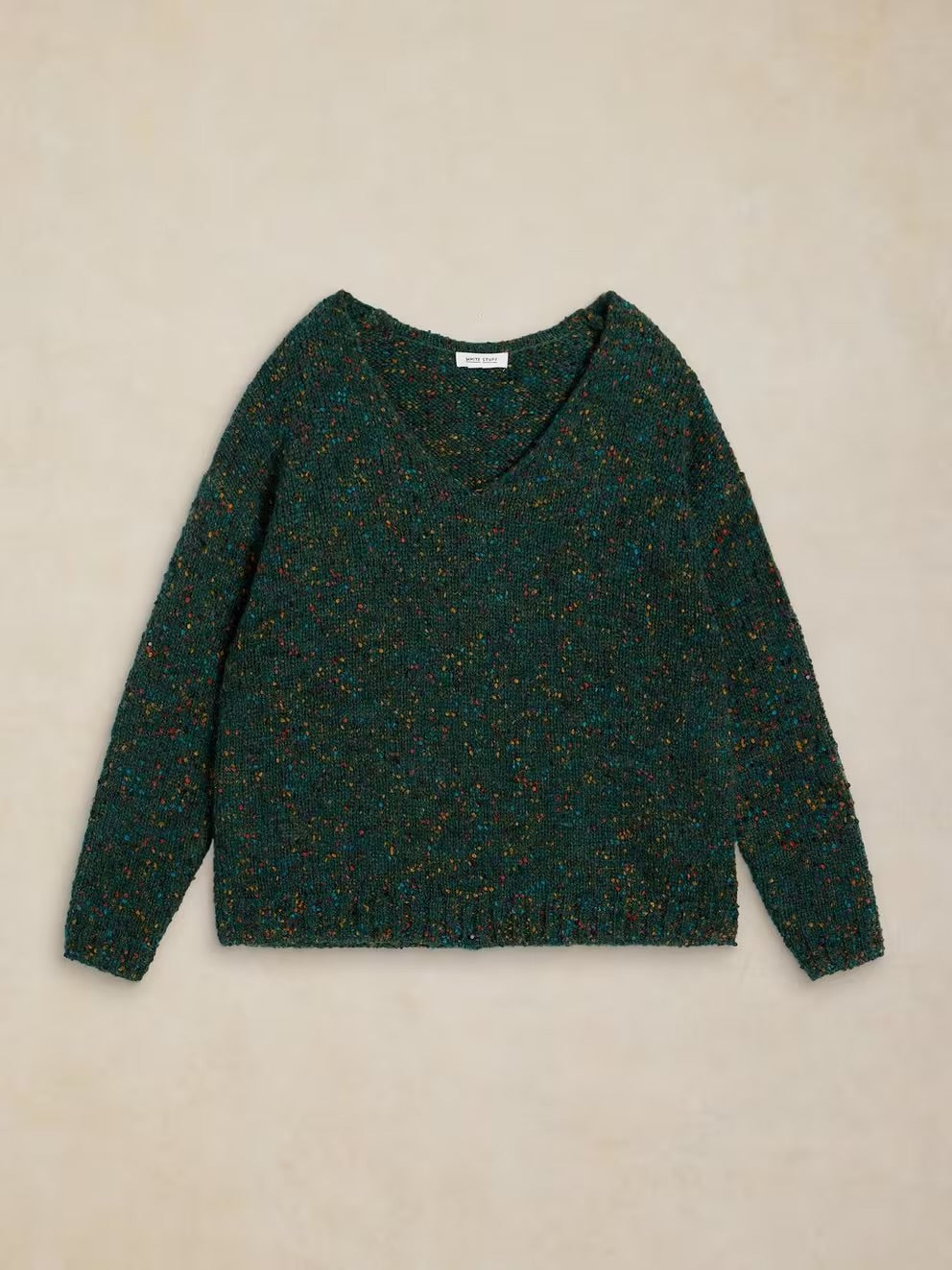 Textured V-Neck Jumper