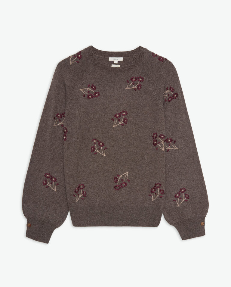 Embroidered Floral Jumper