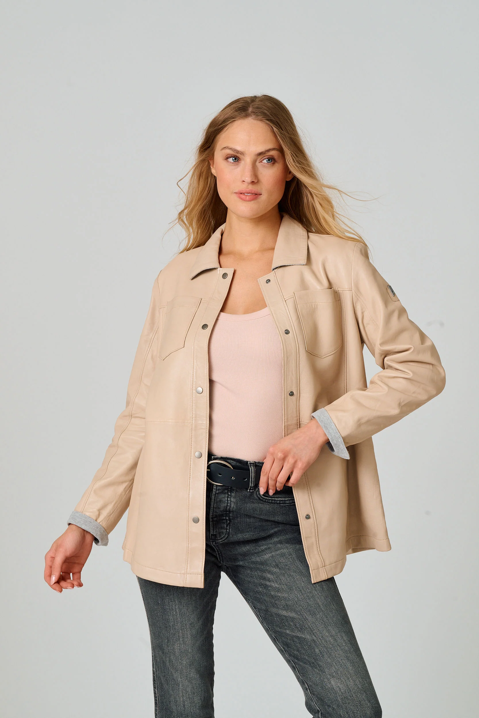 Nadya CF Leather Jacket