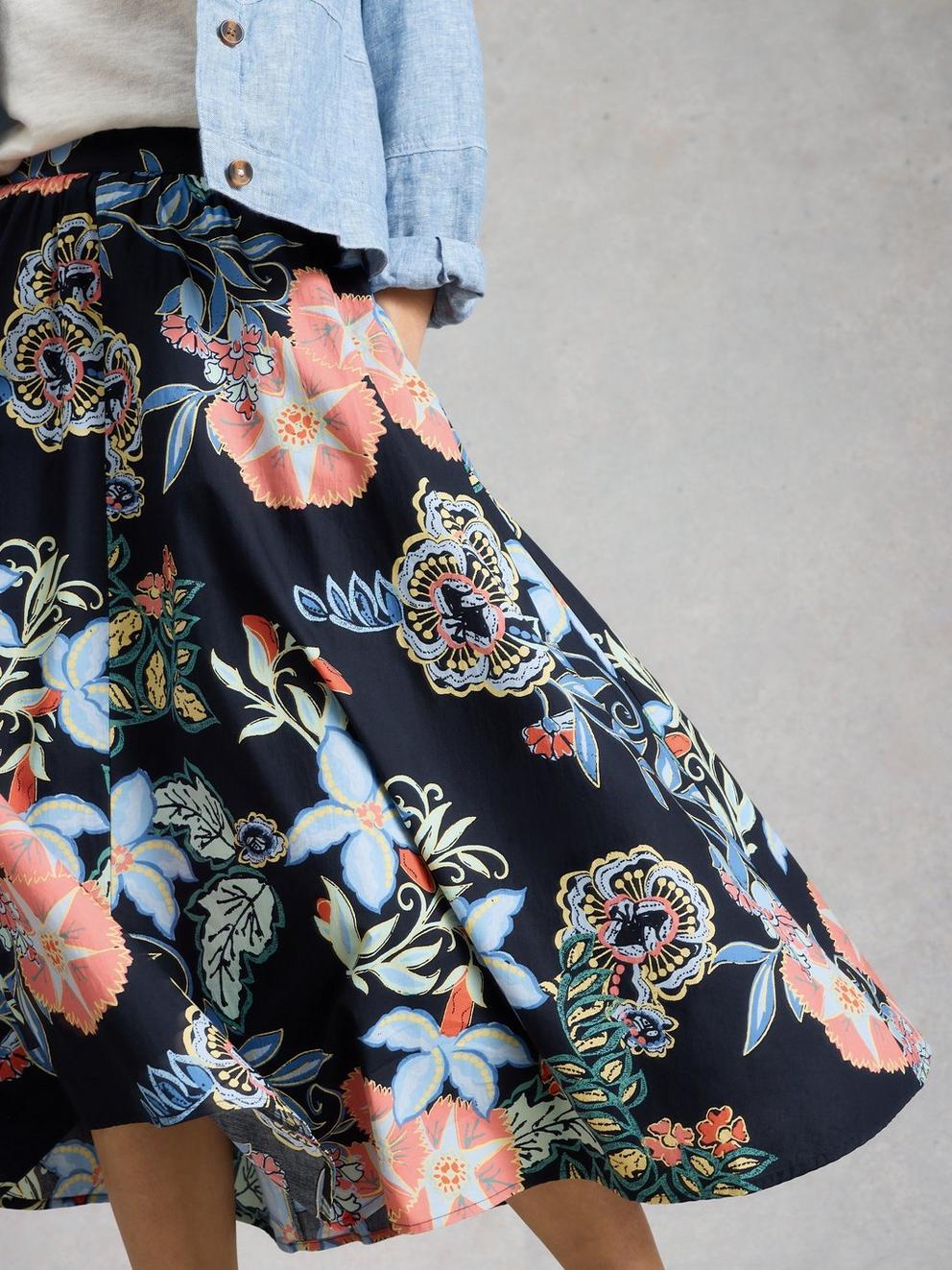 Abigail Midi Skirt Printed