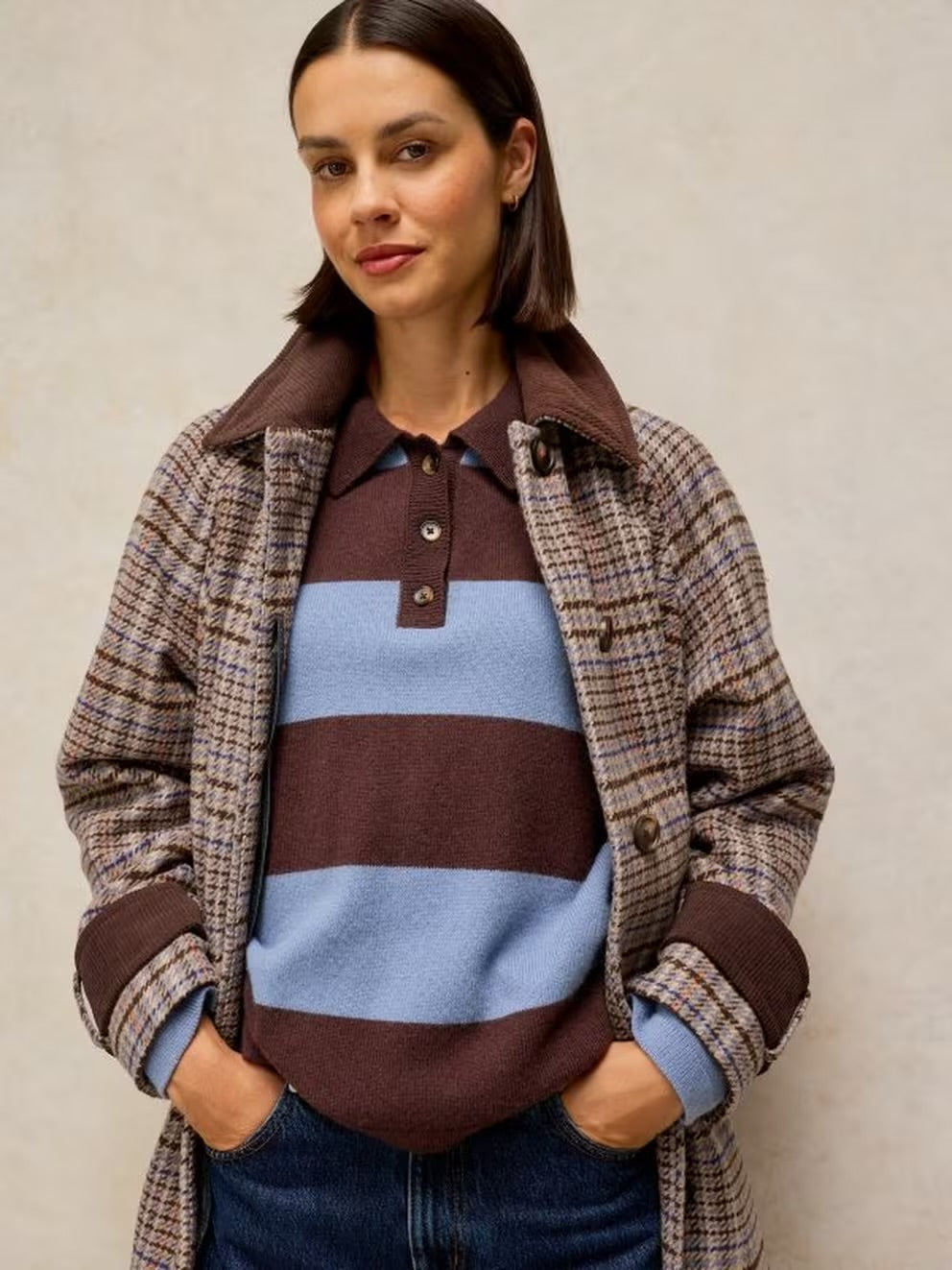 Emmeline Check Coat