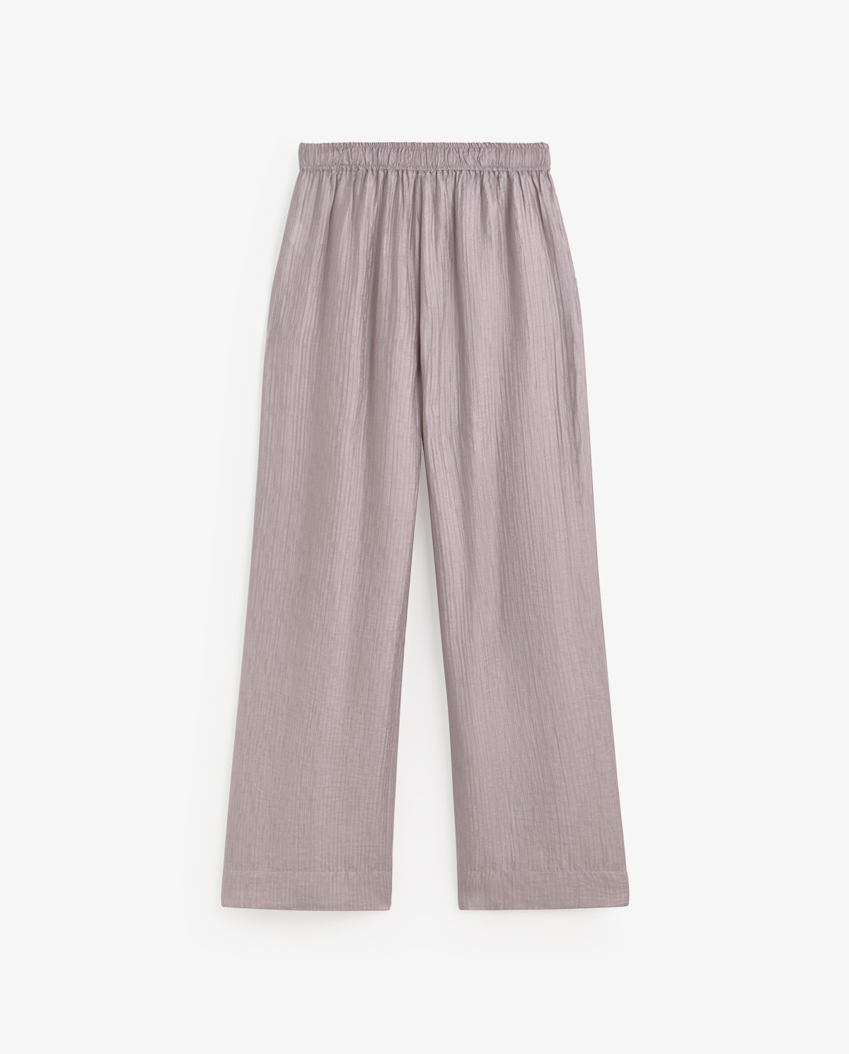 Flowy Wrinkle Effect Wide Leg Trouser