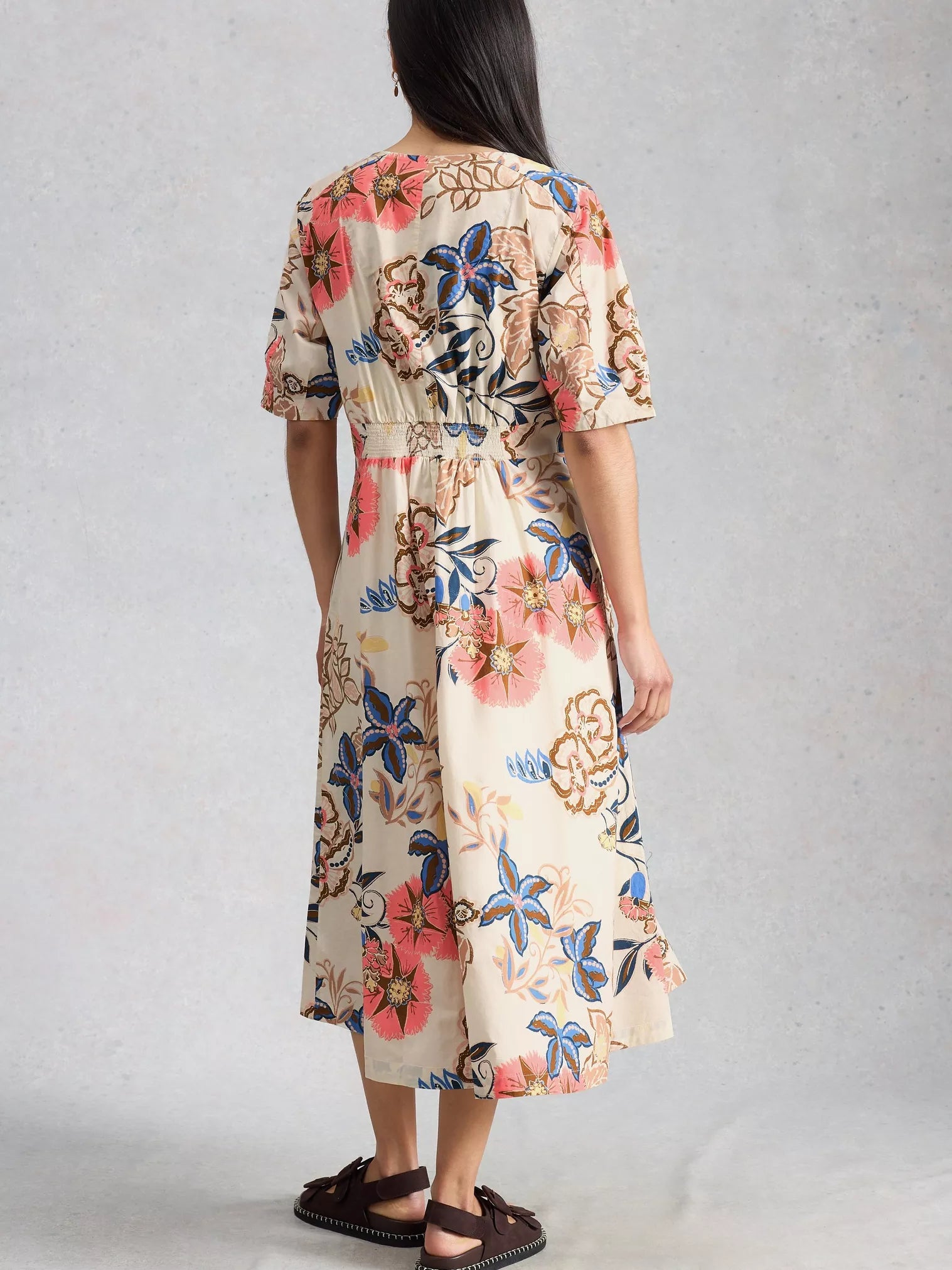 Kate Button Through Midi Dress