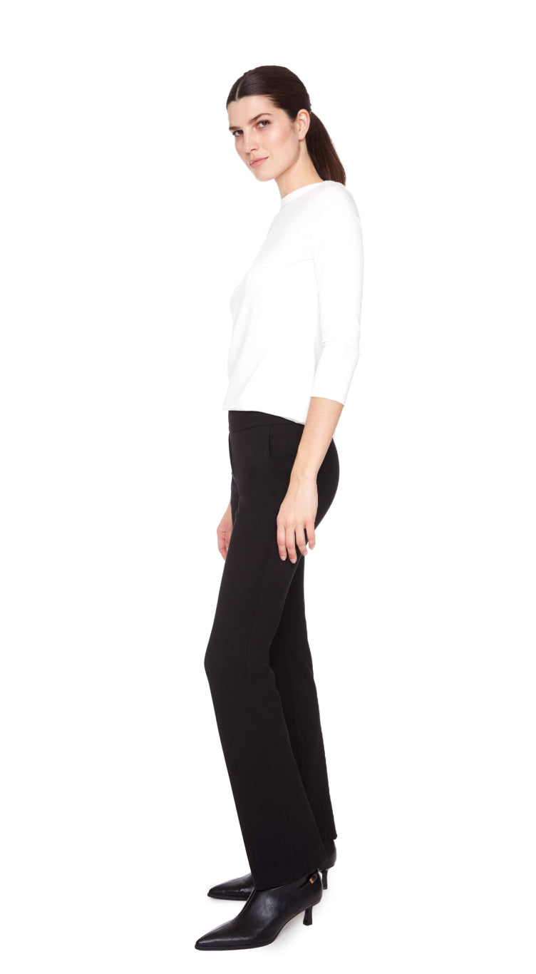 Solid Heavy Ponte Bootcut Pant