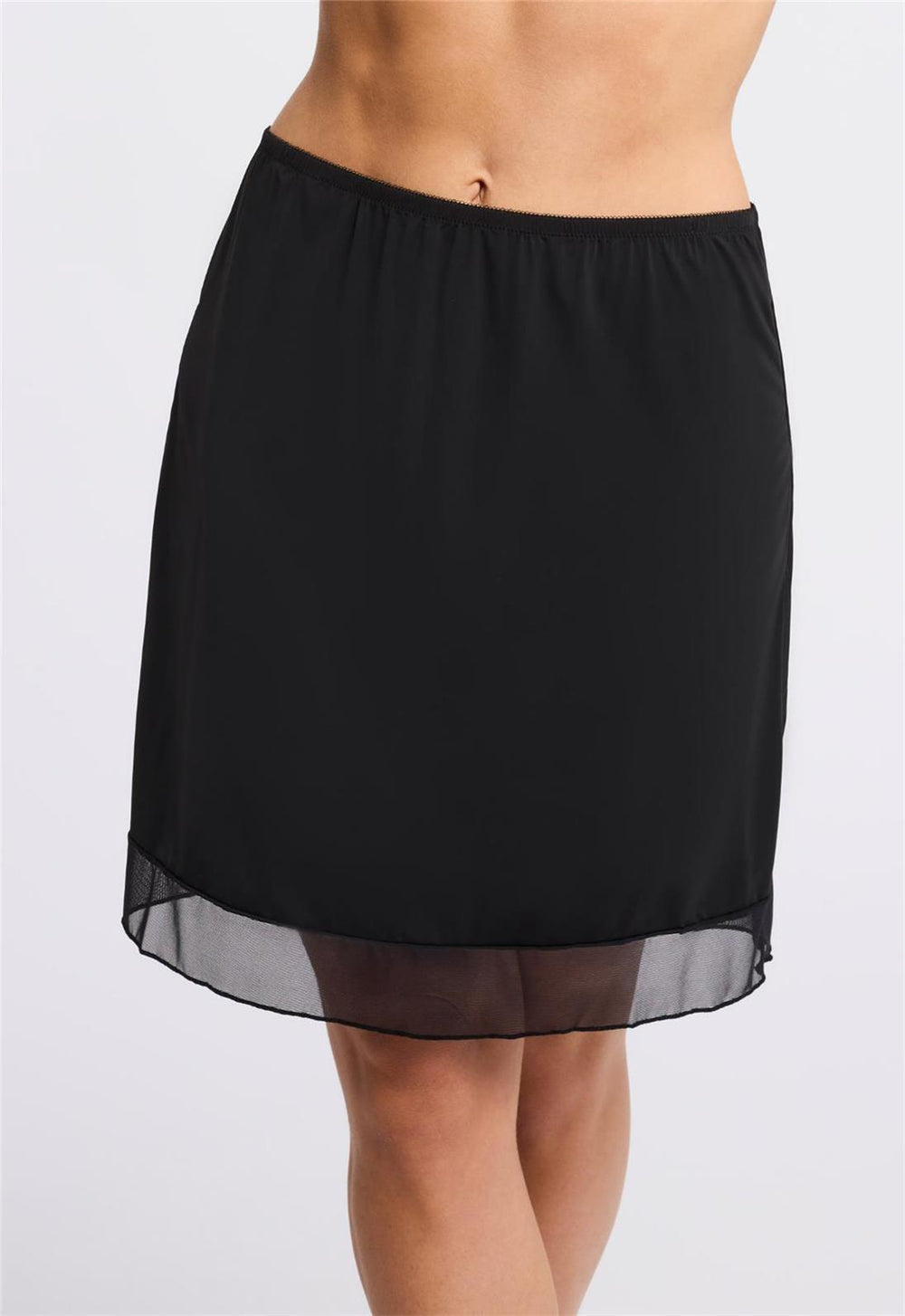Mesh Trimmed Half Slip