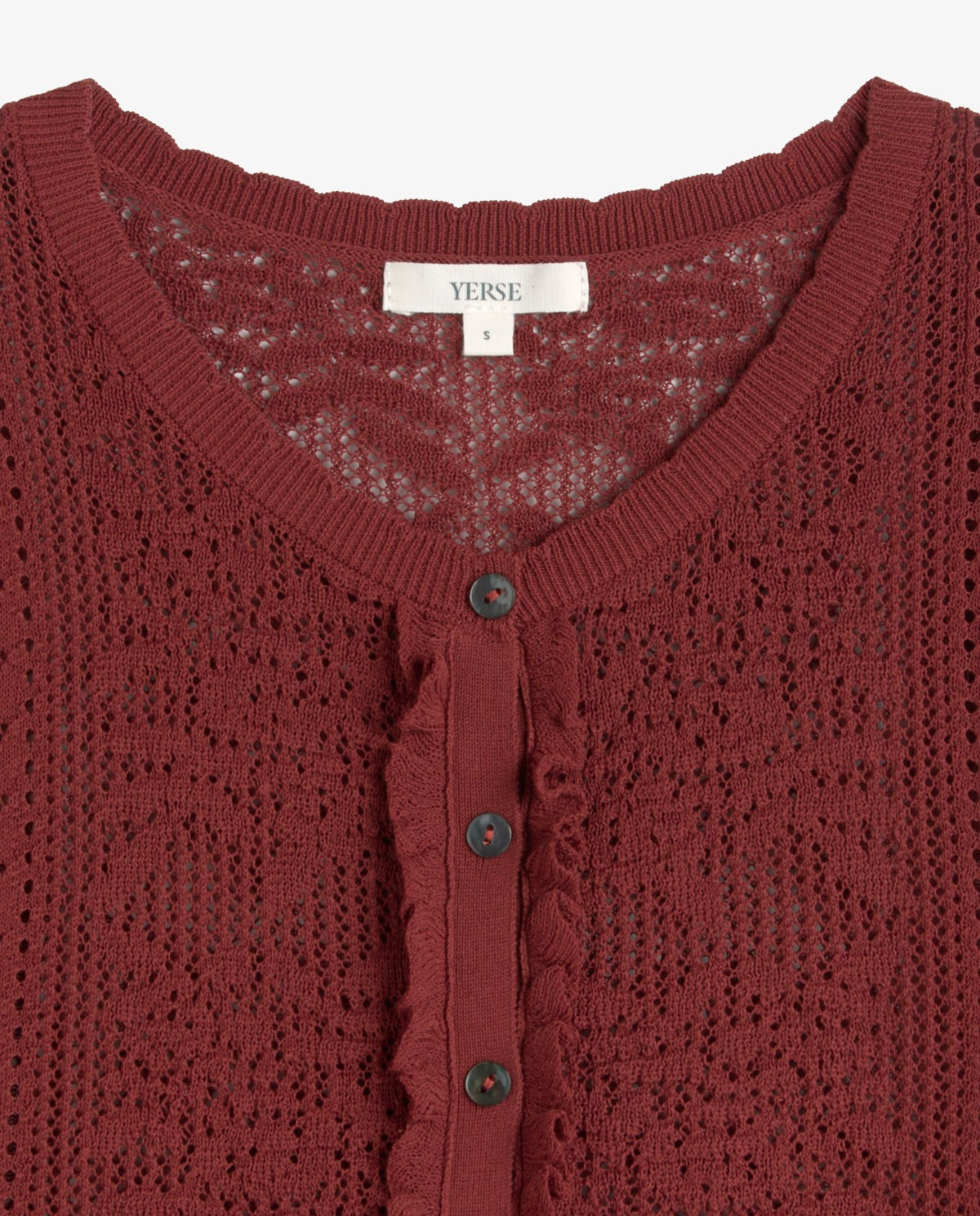 Short Sleeve Pointelette Cardigan