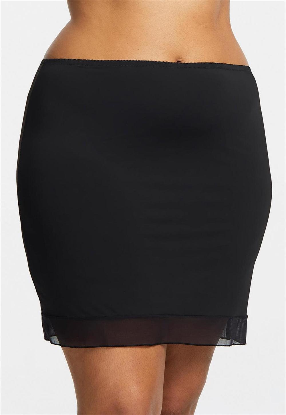 Mesh Trimmed Half Slip