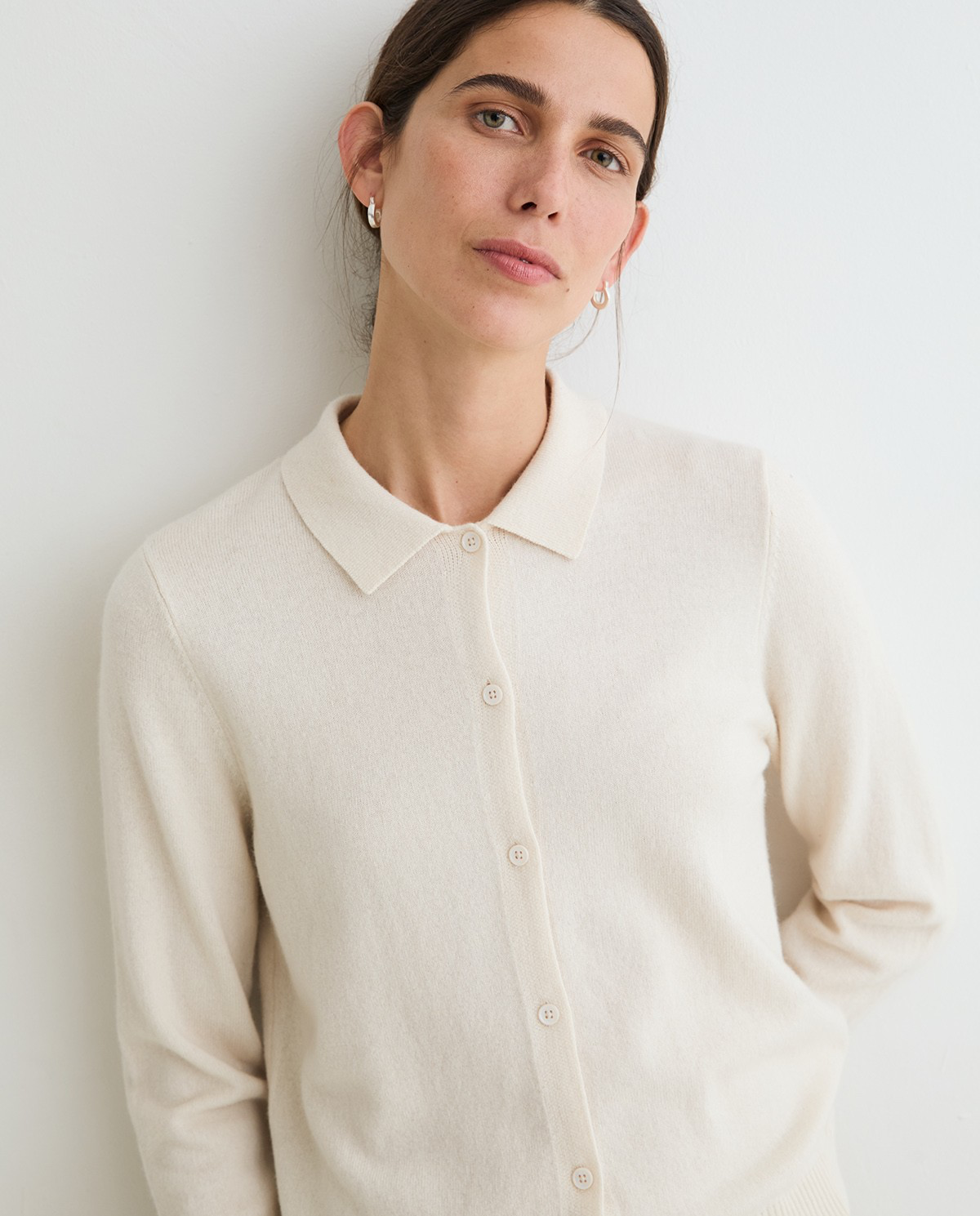 Polo-Neck Cardigan