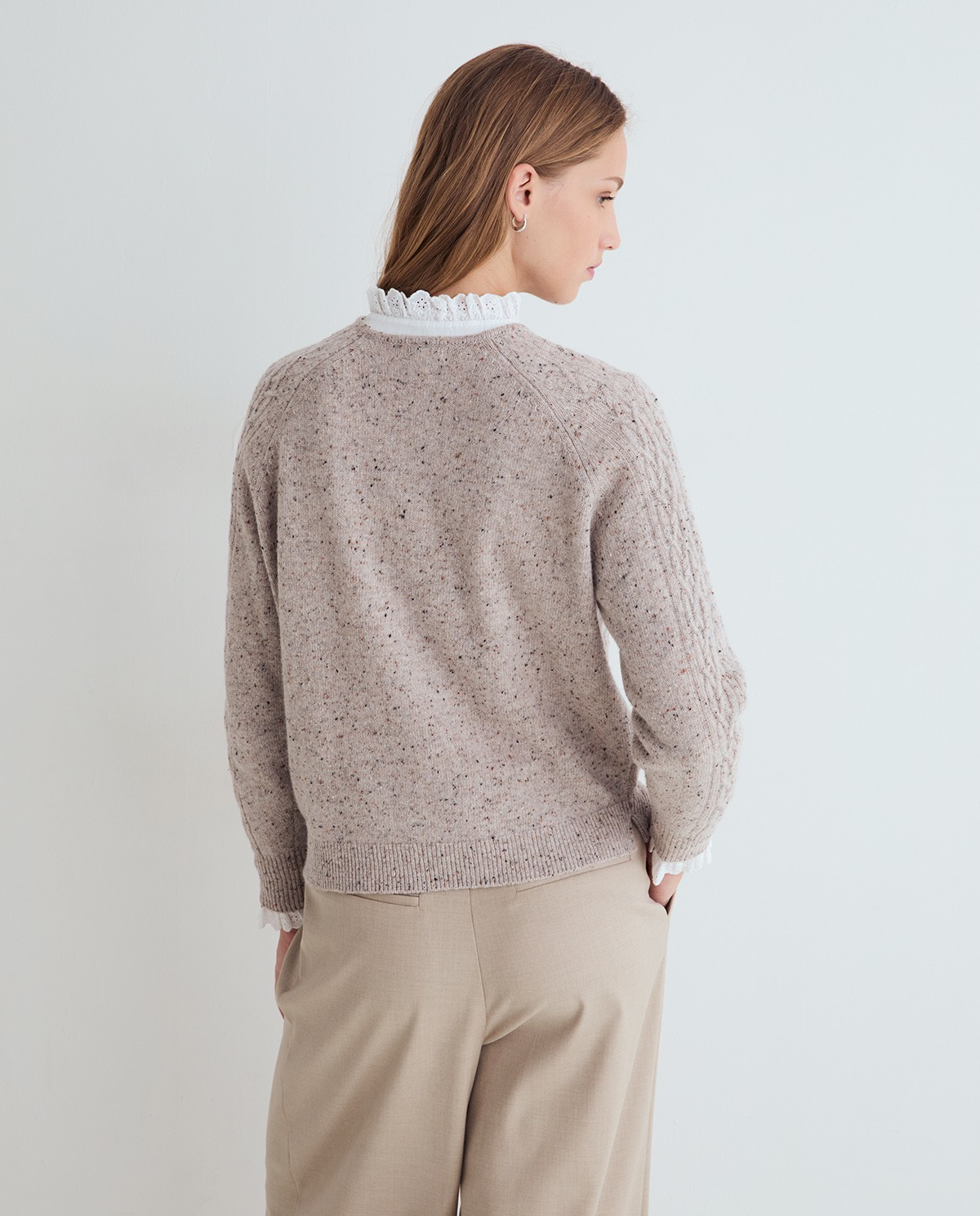 Woven Tweed Sweater