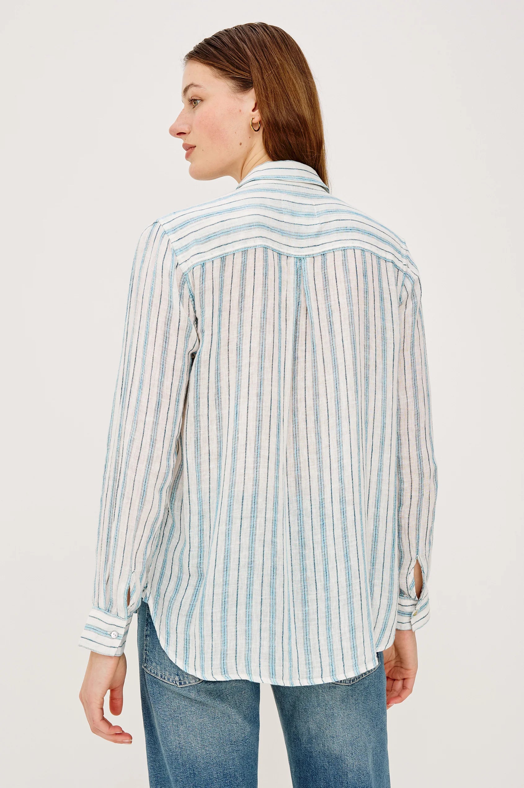 Charli Button Down - Windward Stripe