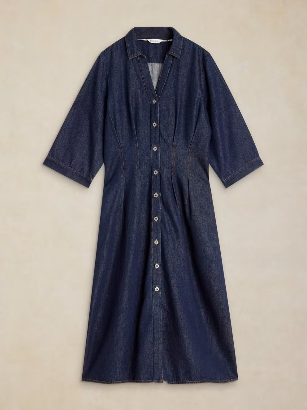 Luna Denim Pleat Dress