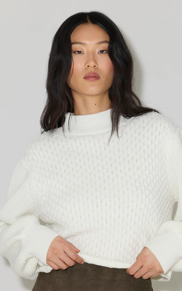 Anniston Diamond Knit Sweater