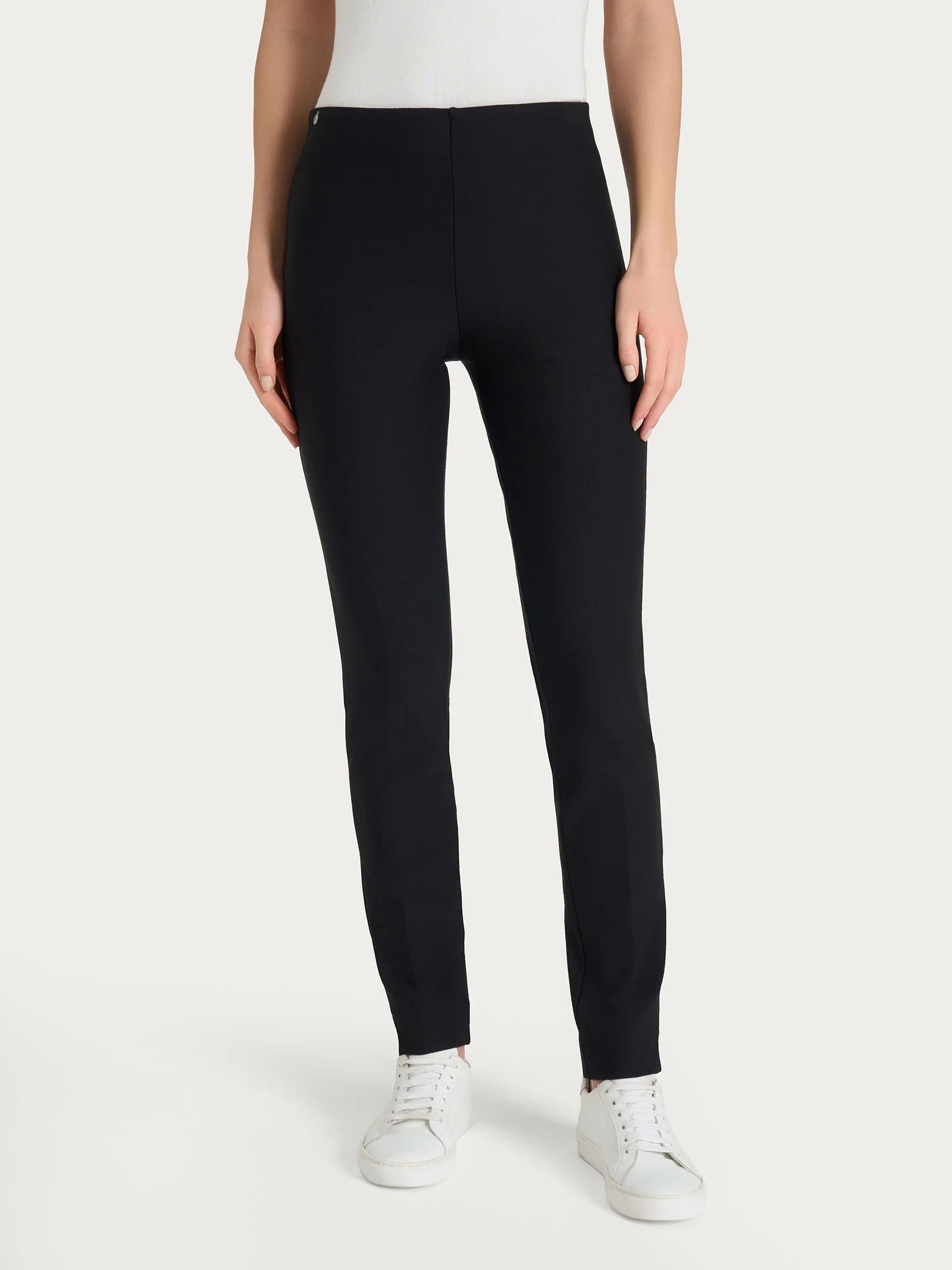 Cigarette Pants With Vents in Compact