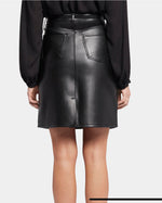 5 Pocket Faux Leather Skirt