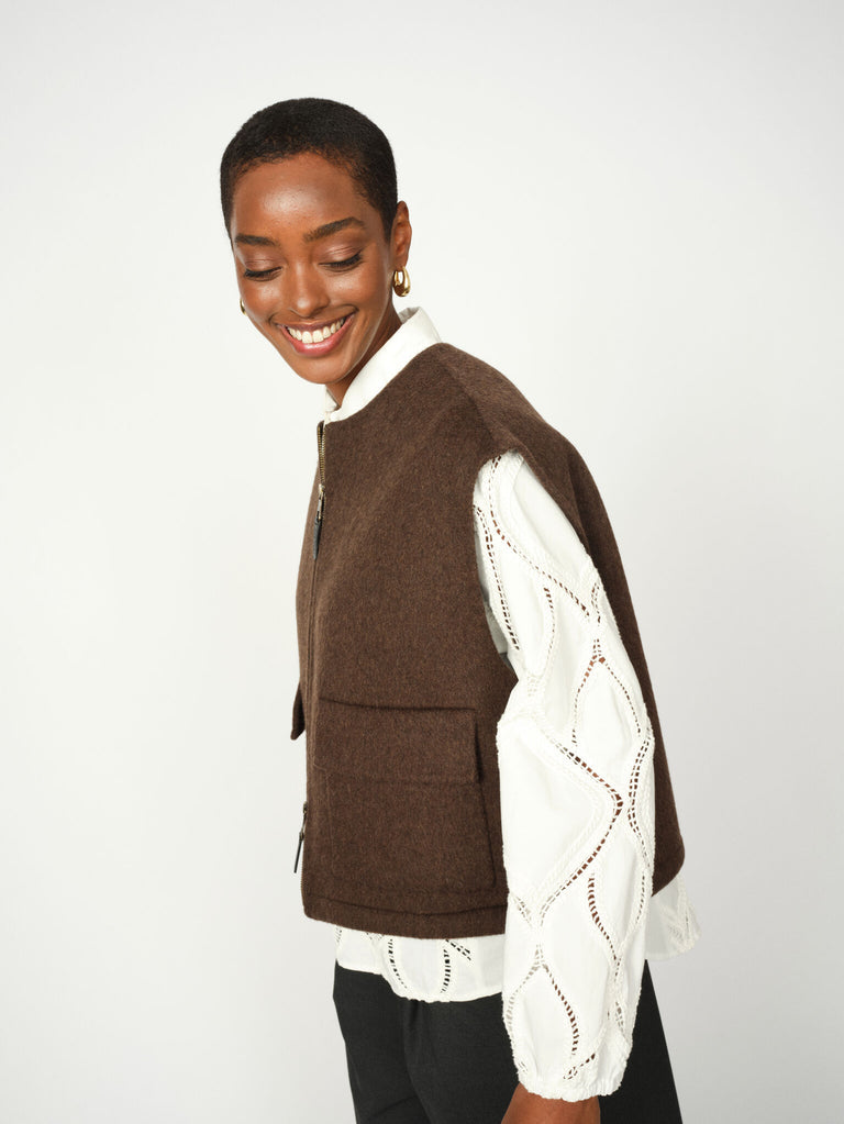 Elise Louisa Wool Vest