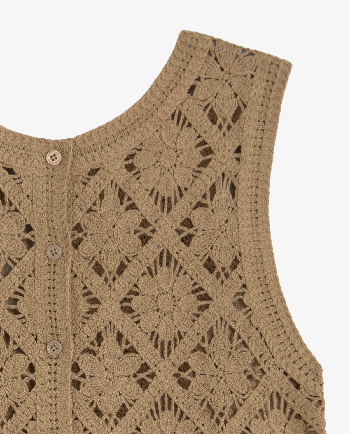 Crochet Effect knit Vest