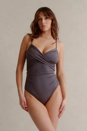 One Piece Cami Wrap Swimsuit