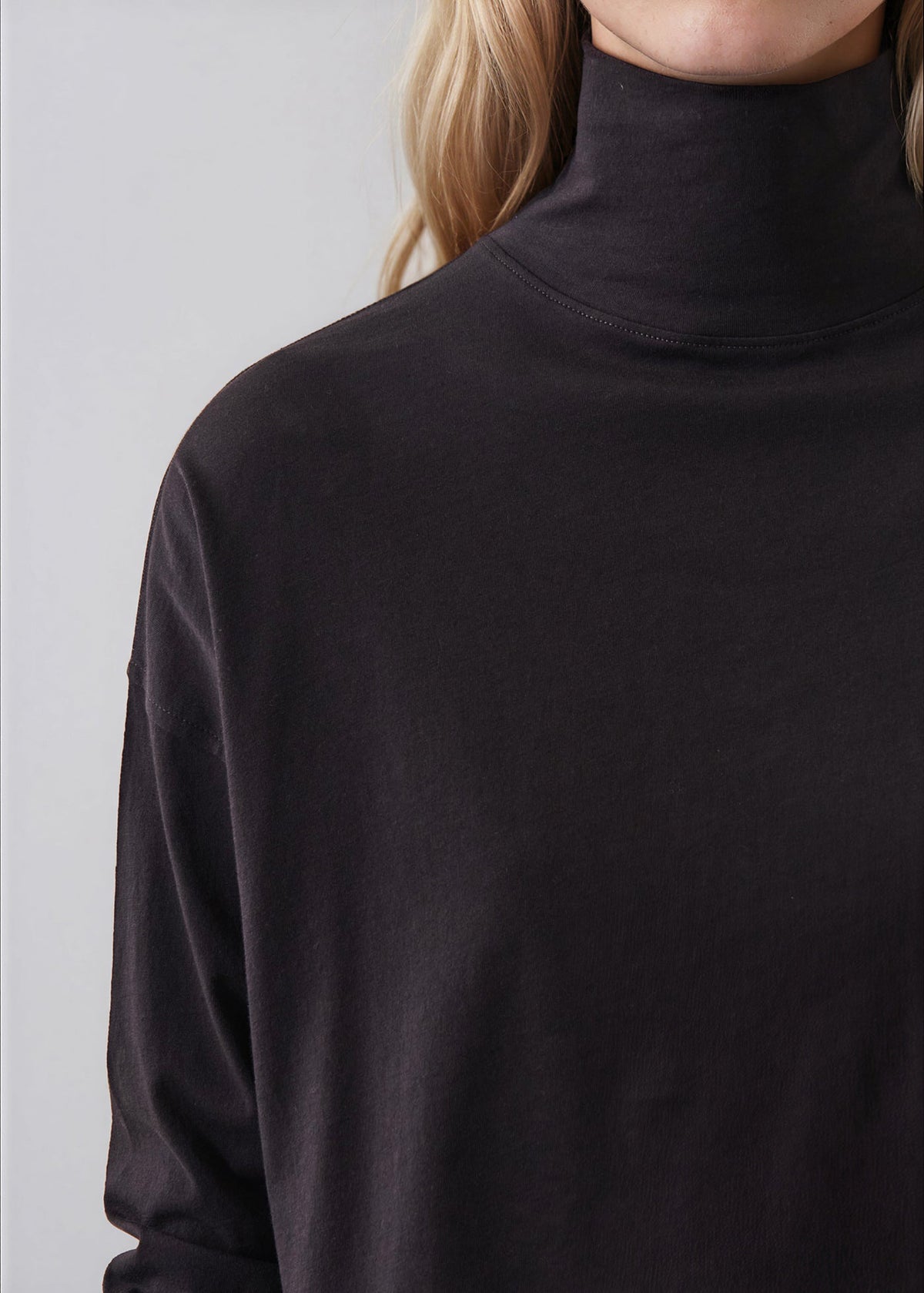 Organic Pima Cotton Oversized Turtleneck