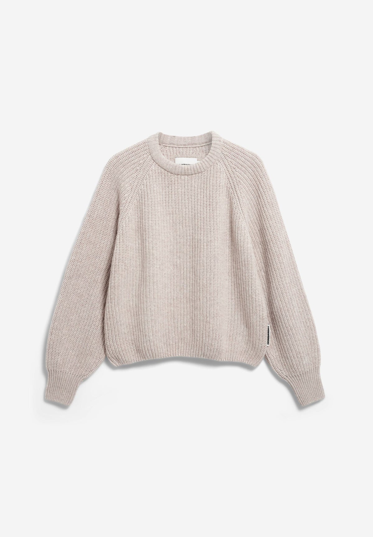 Rib Knit Sweater Organic Wool Blend