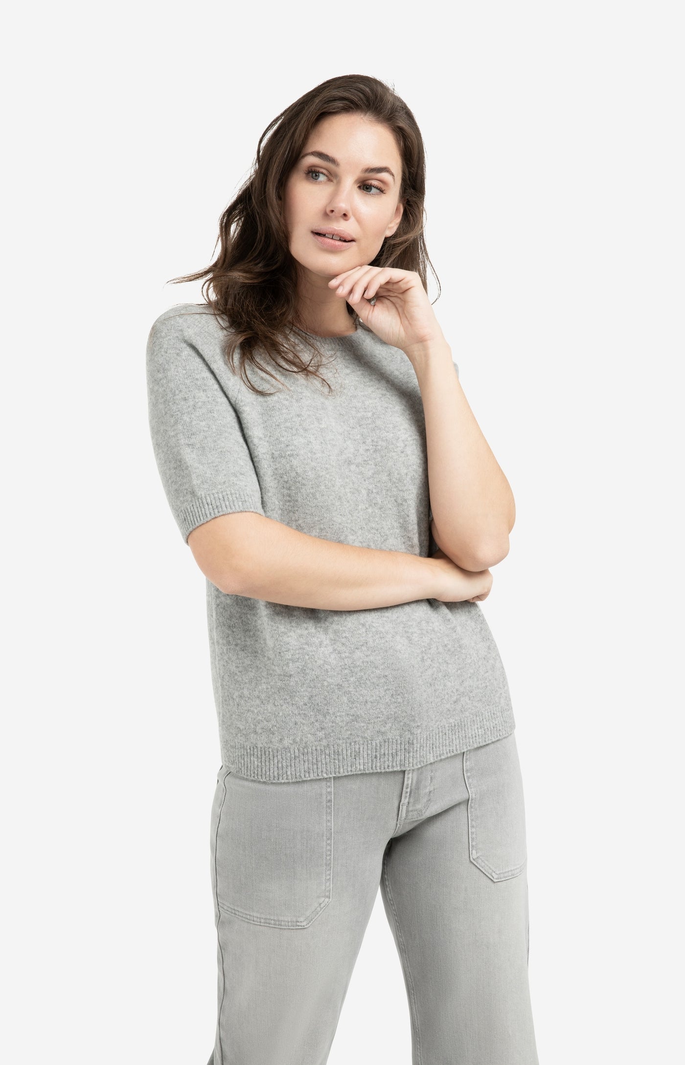 Soft Sweater with Short Sleeve