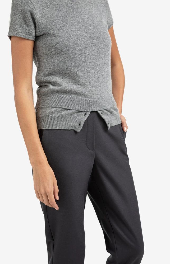 Knitted Top With Double Hem