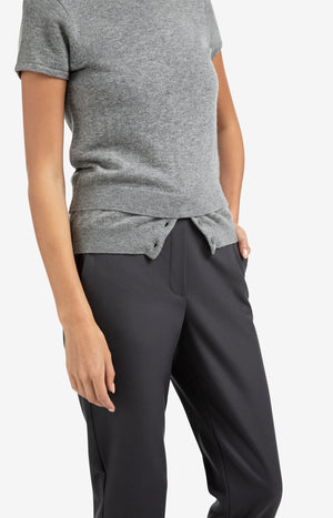 Knitted Top With Double Hem