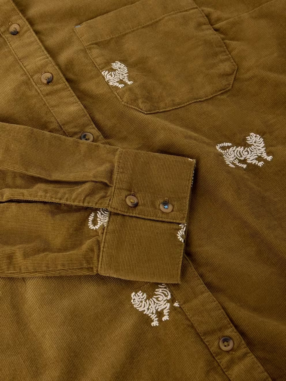 Libby Embroidered Cord Shirt