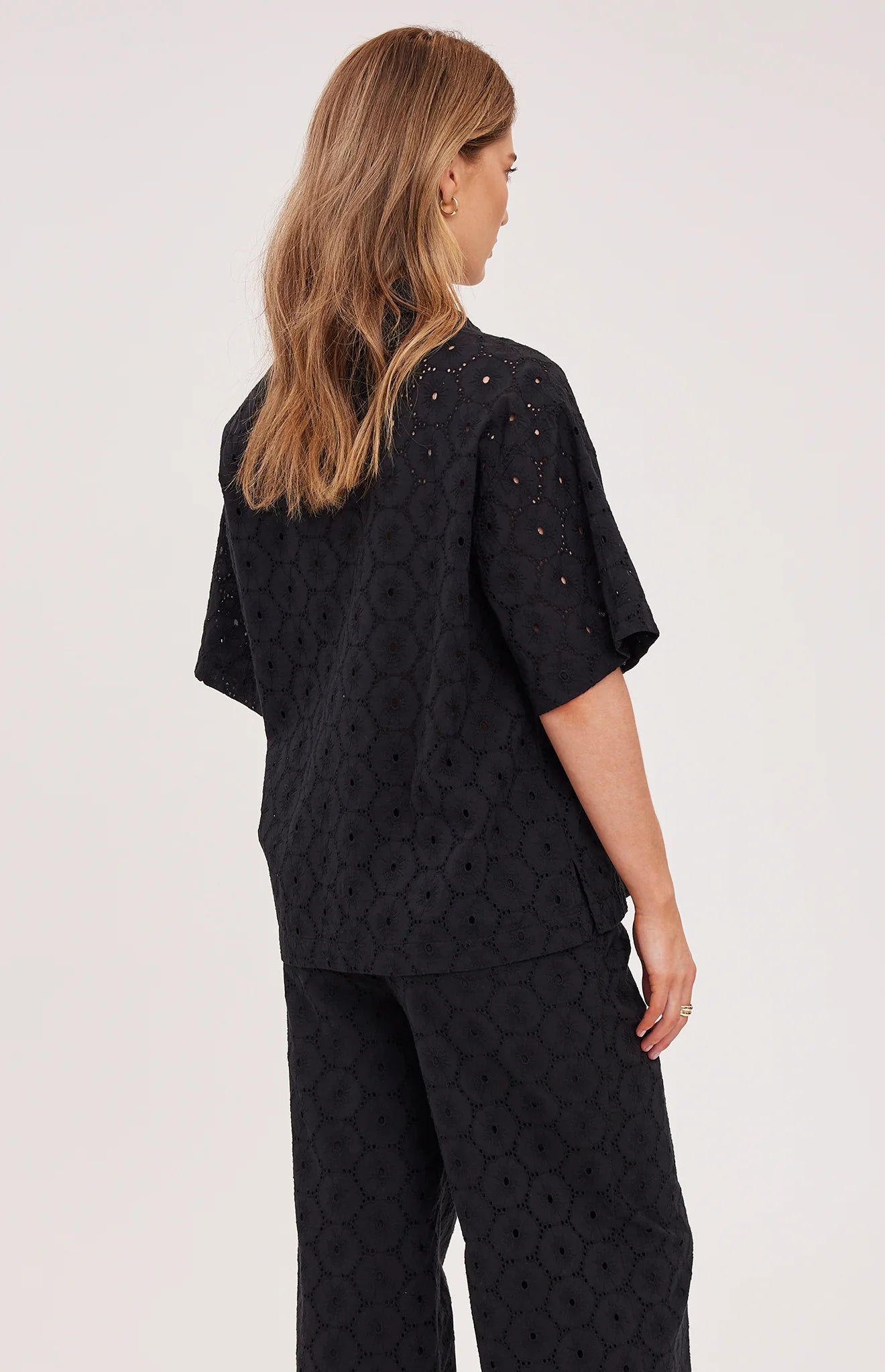Louisa Eyelet Button Down