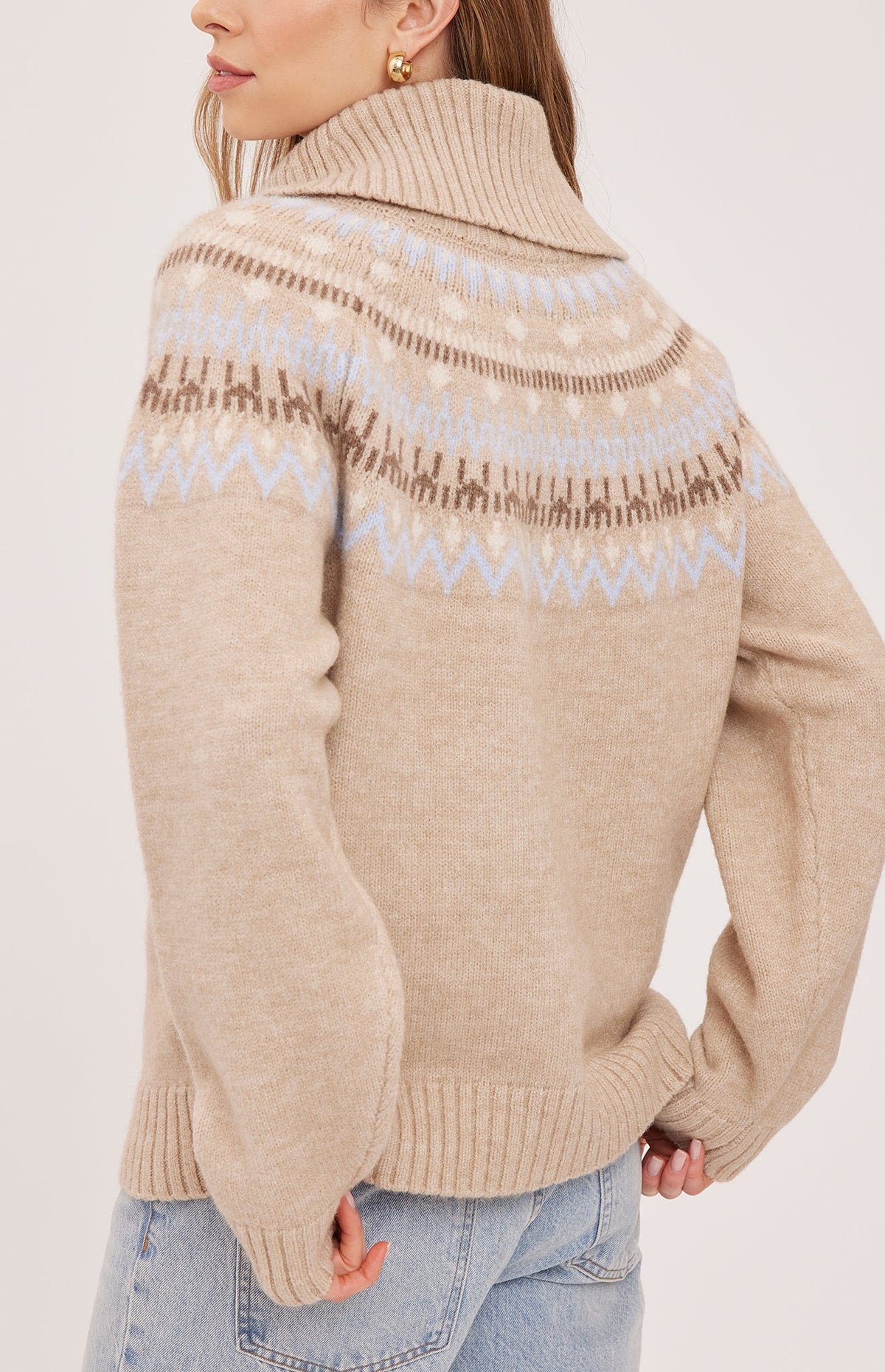 Freya Pullover Sweater - Heather Biscotti