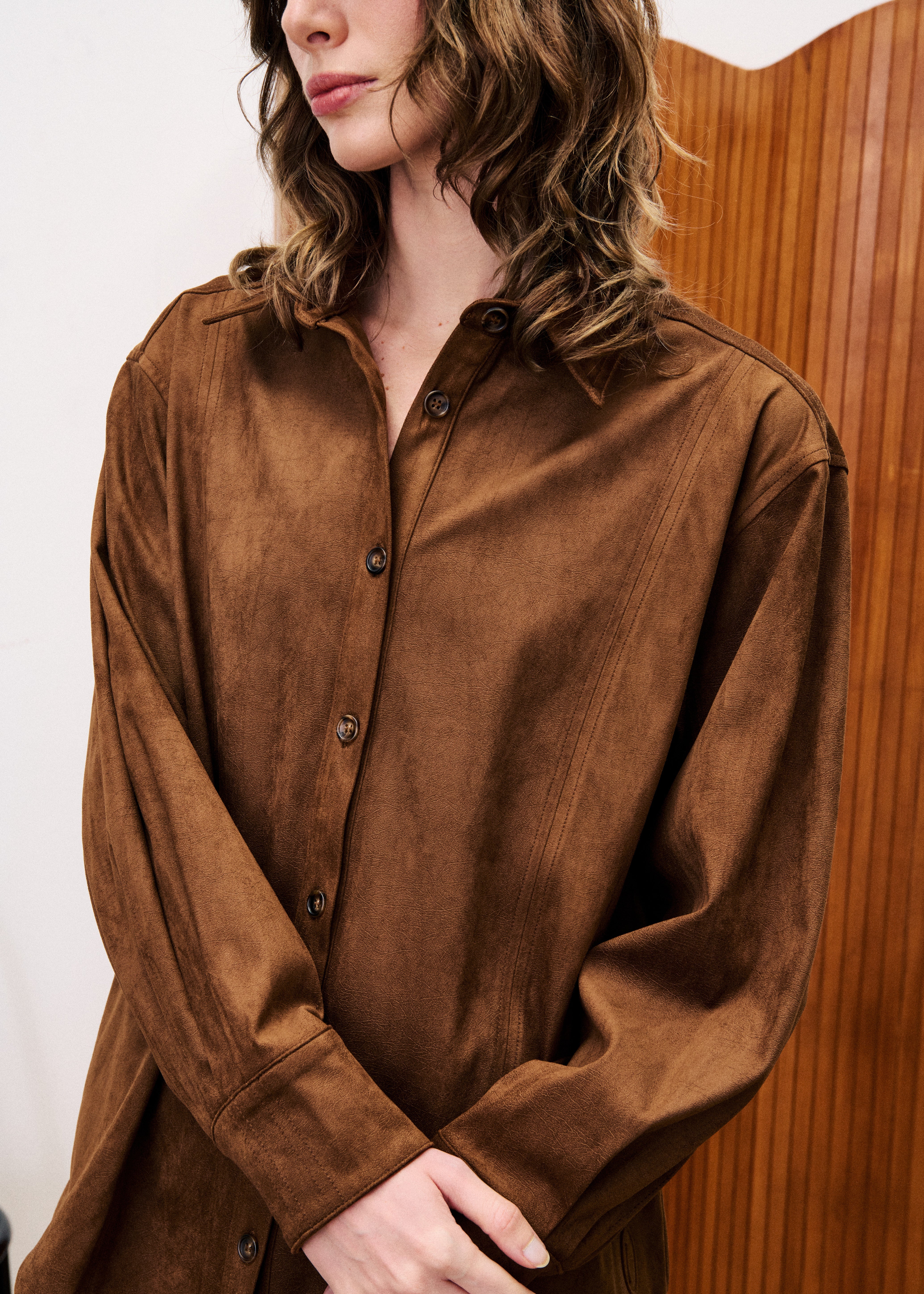 Carlin Suede Shirt