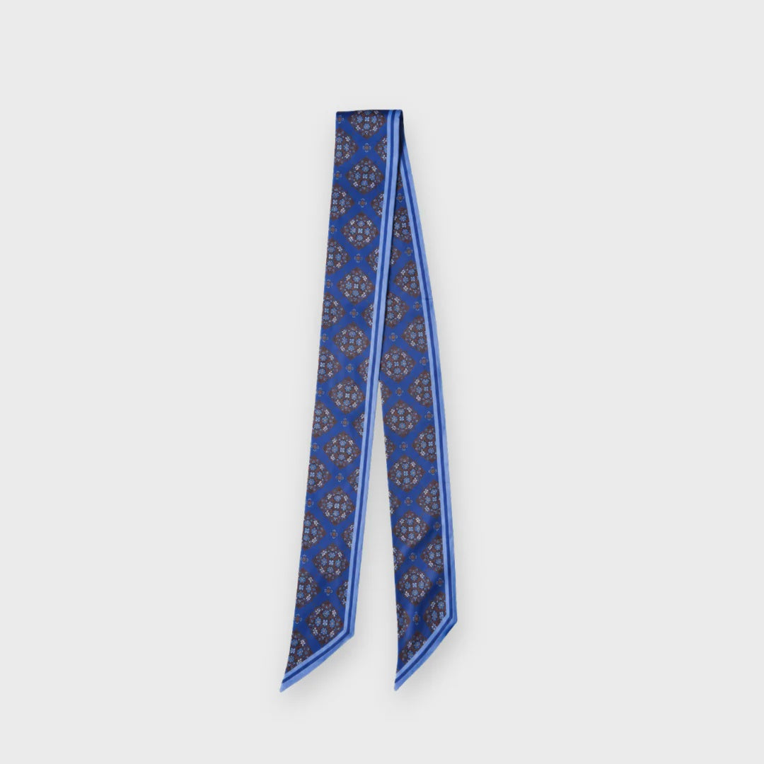 Dallas Silk Skinny Scarf