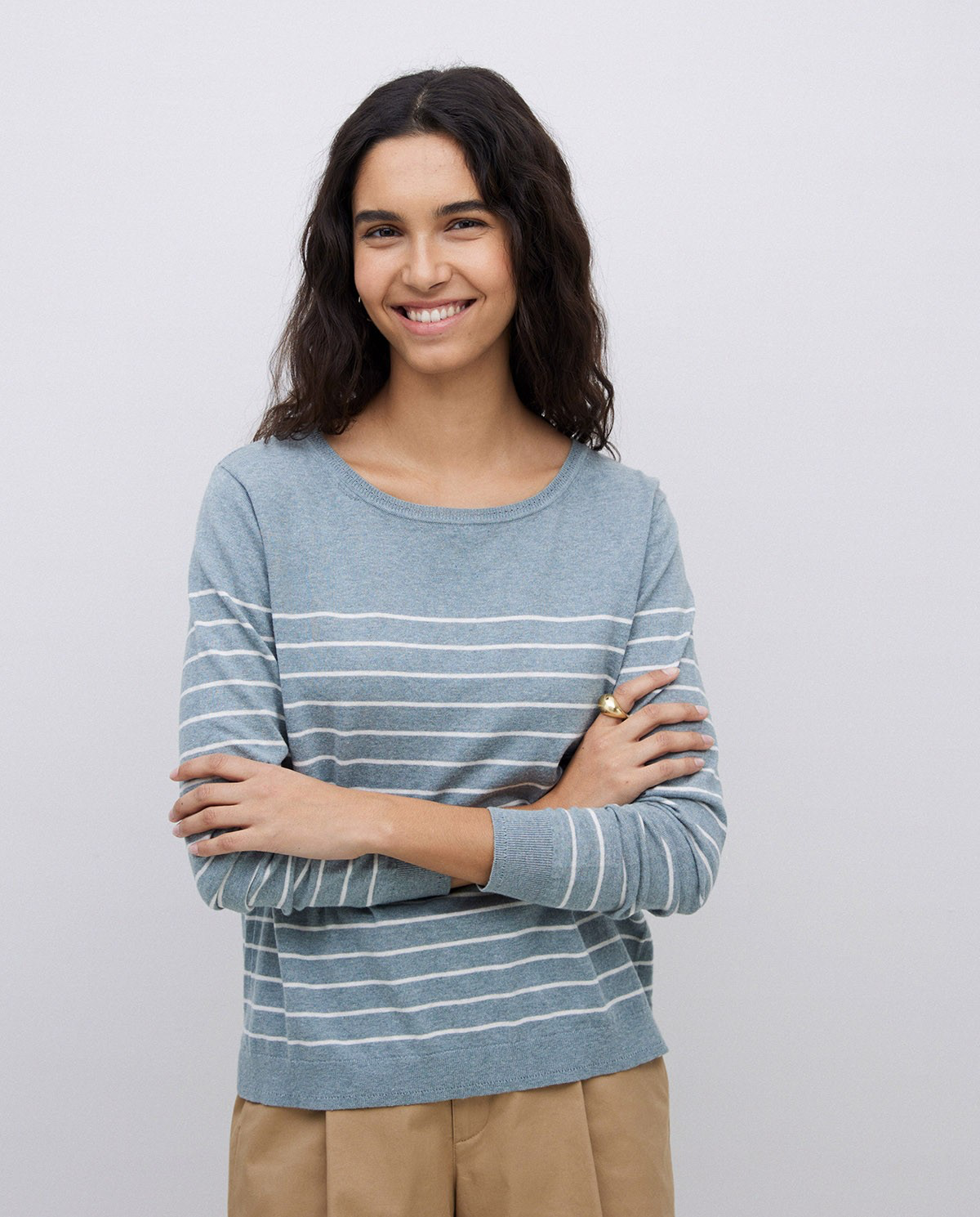 Organic Cotton Striped Jumper