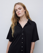 Pique Knit SS Button Down