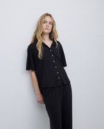 Pique Knit SS Button Down