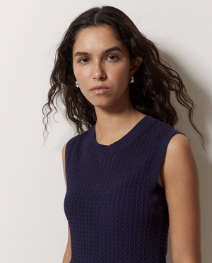 Long Cotton Openwork Dress