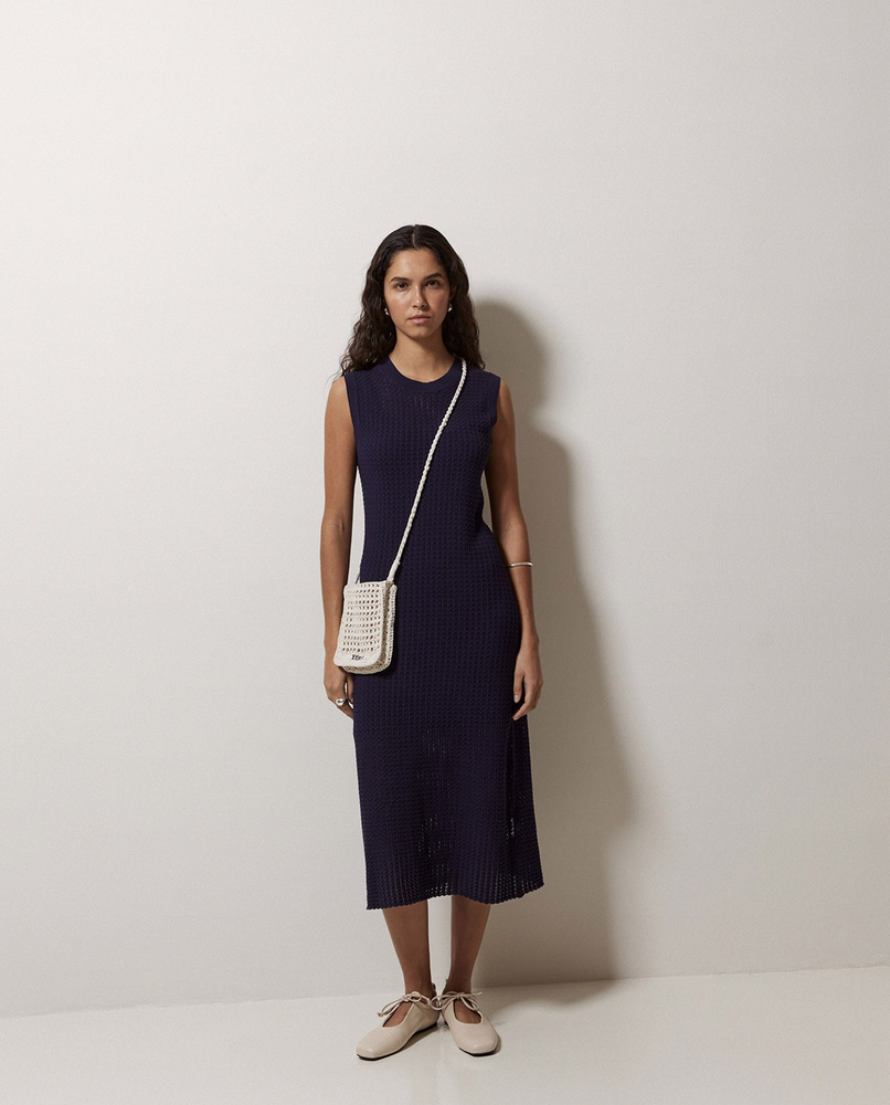 Long Cotton Openwork Dress