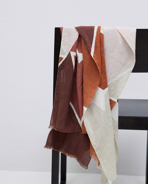 Geometric Cotton Scarf