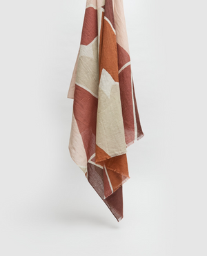 Geometric Cotton Scarf