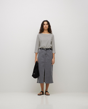 Organic Cotton Bateau T-Neck T-Shirt