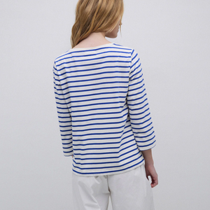 Organic Cotton Bateau T-Neck T-Shirt