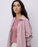 Garnet Striped Poplin Shirt