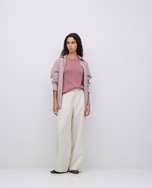 Garnet Striped Poplin Shirt