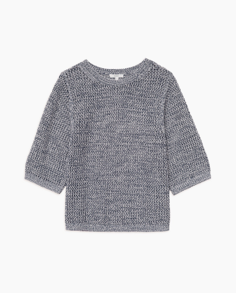 Dark Blue Openwork Jumper